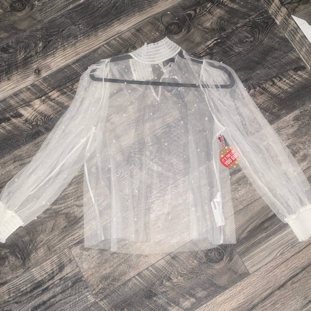 Forever 21, Sheer Long Sleeve Shirt